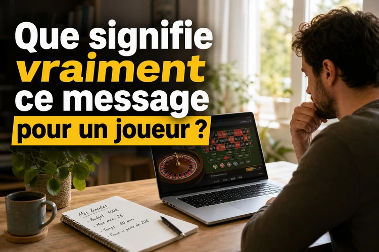 Que signifie vraiment ce message pour un joueur?