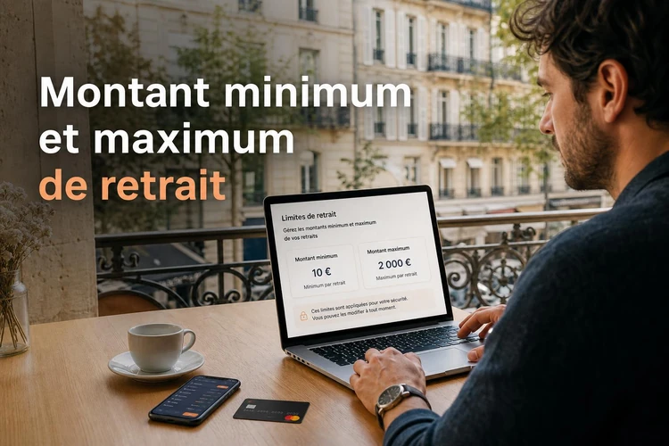 Montant minimum et maximum de retrait